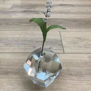 MCM Timo Sarpaneva‎ Ittalia Finland Cristal Block Bud Vase